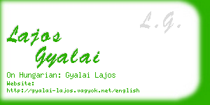 lajos gyalai business card